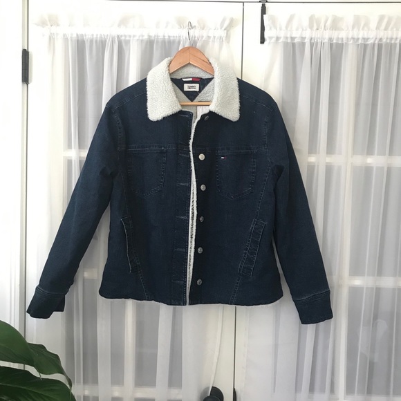 tommy hilfiger denim sherpa jacket